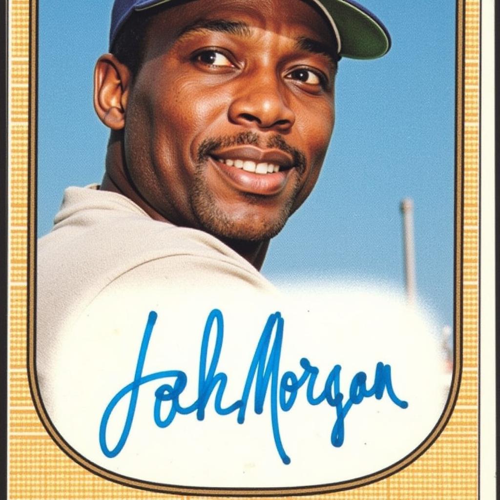 Joe Morgan Autographed Baseball Card