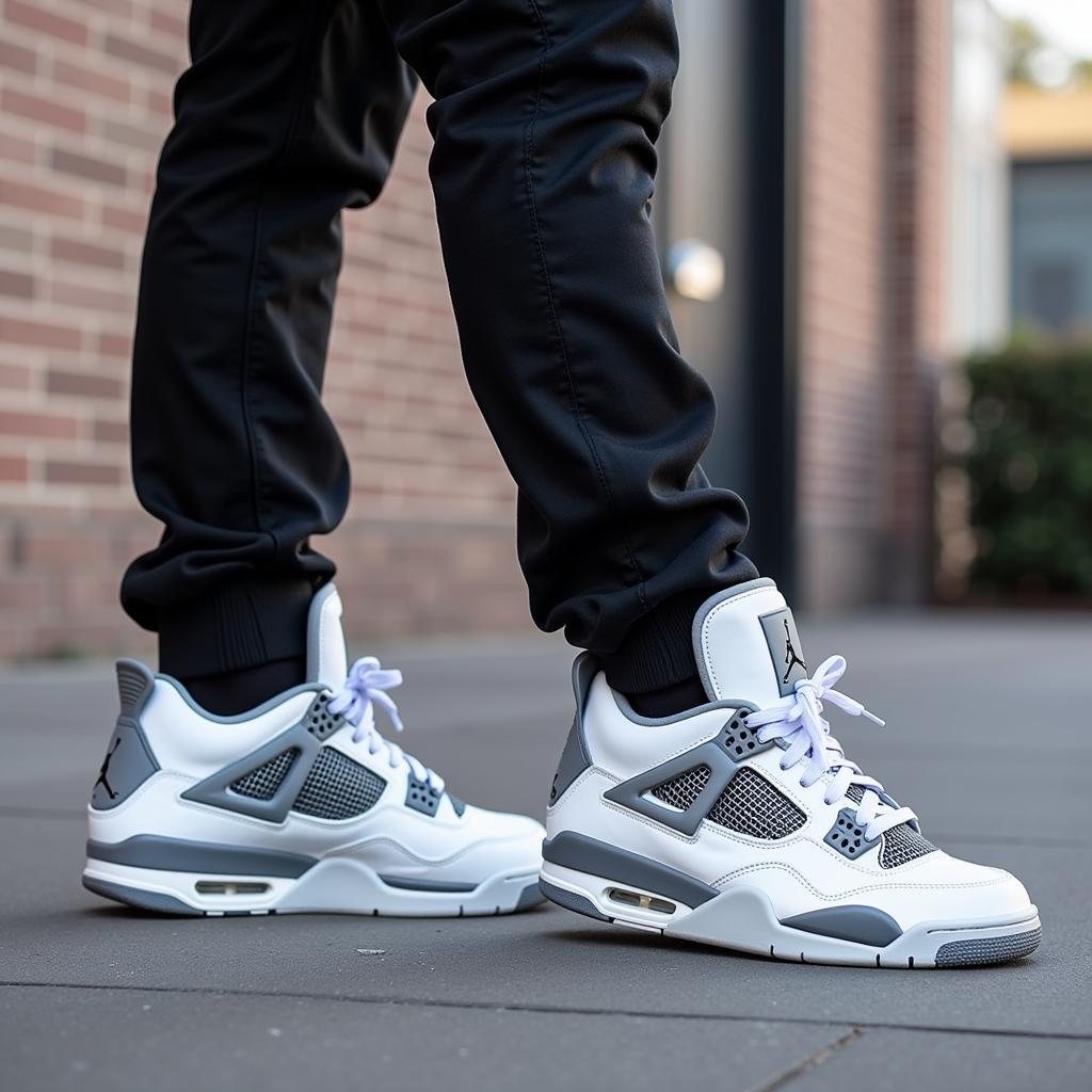 Jordan 4 Frozen Moments Lifestyle Shot