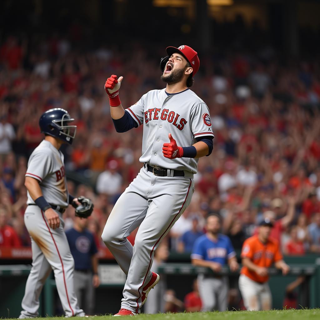 Jose Altuve Celebrating During World Series