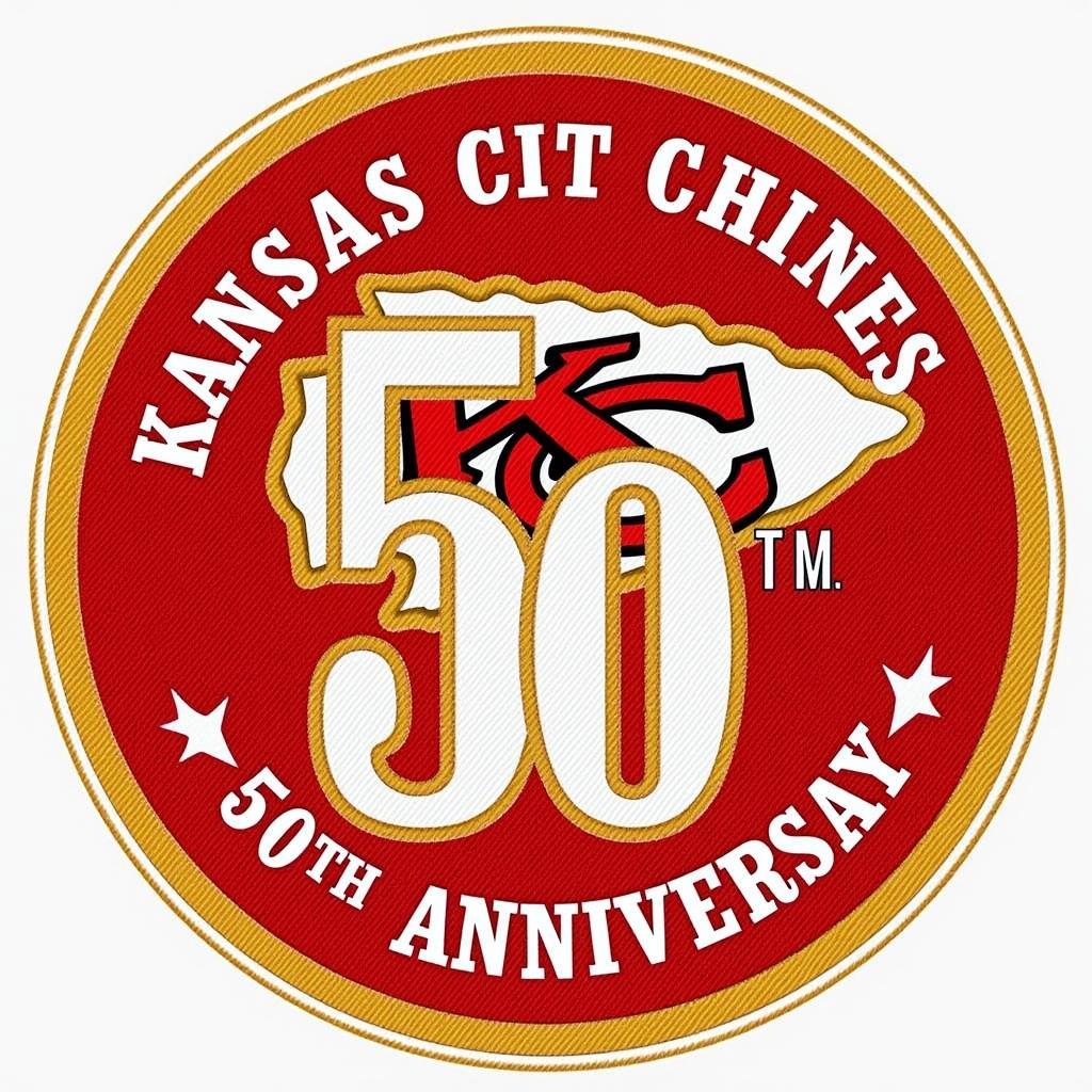 Kansas City Chiefs 50th Anniversary Logo