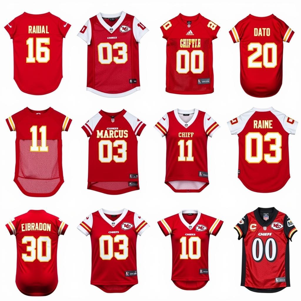 Kansas City Chiefs Dog Jersey Styles