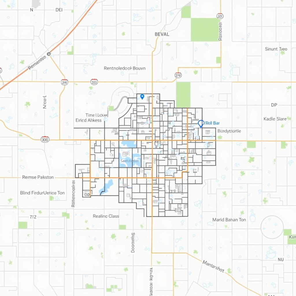 Map of Kansas City Highlighting Retail Districts