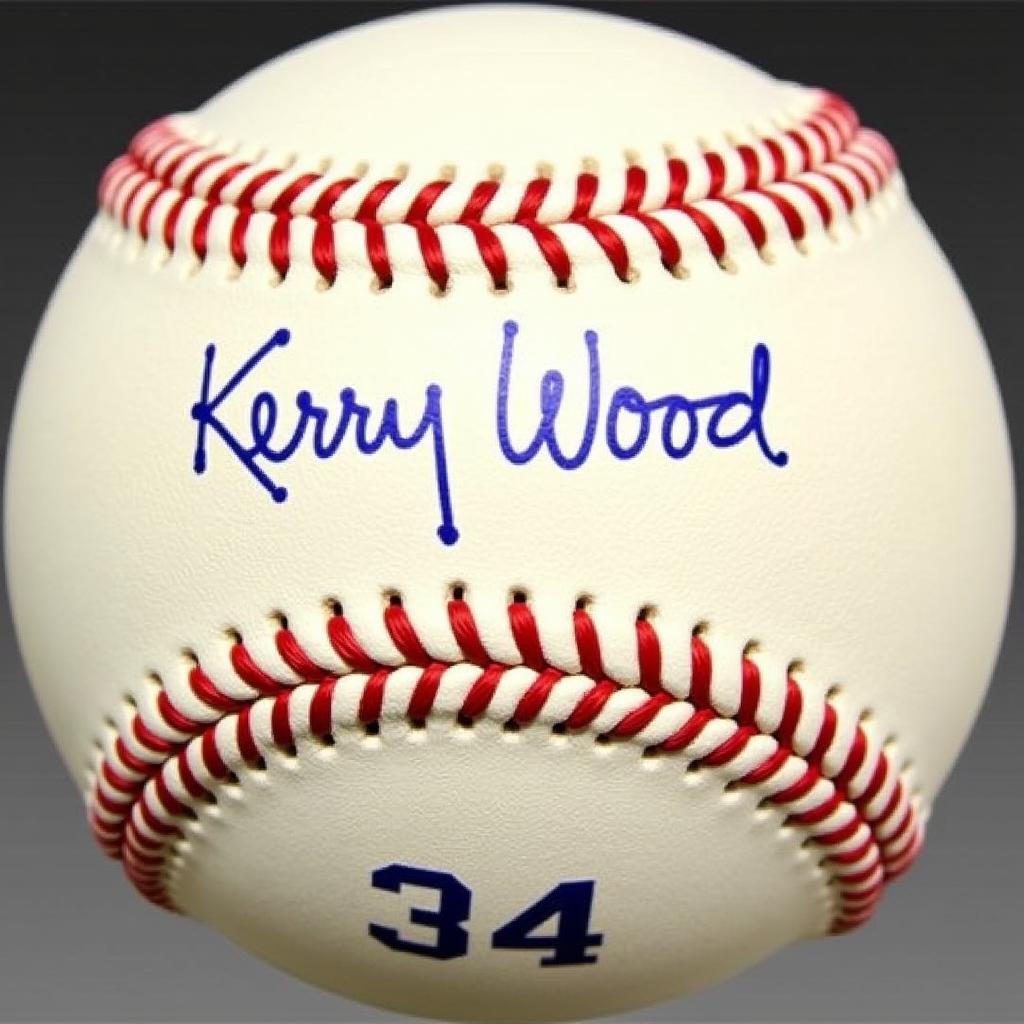 Kerry Wood signed baseball