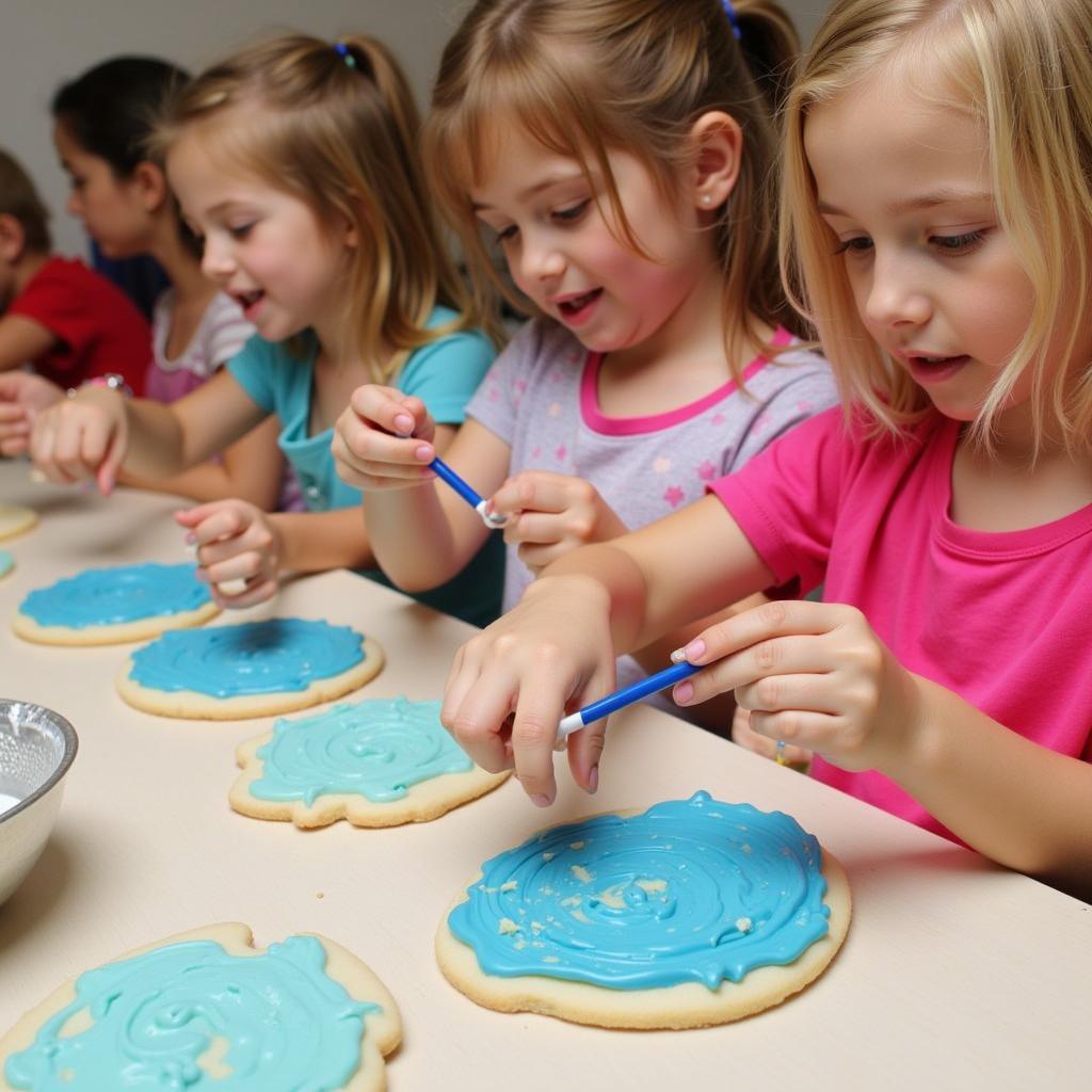 Kids Decorating Cookies