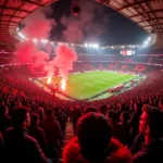 The Electric Atmosphere at Vodafone Park during the Kirby Derby 2023