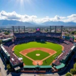 Aerial view of La Rinconada Baseball Stadium