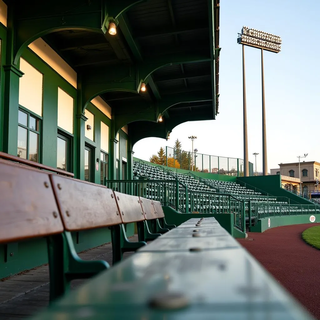 The grandstand of La Rinconada Baseball Stadium