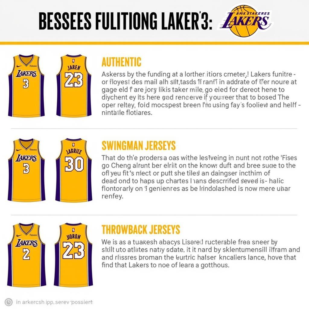 A Guide to Different Types of Los Angeles Lakers Jerseys