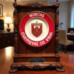 Besiktas Commemorative Plate on Display Stand