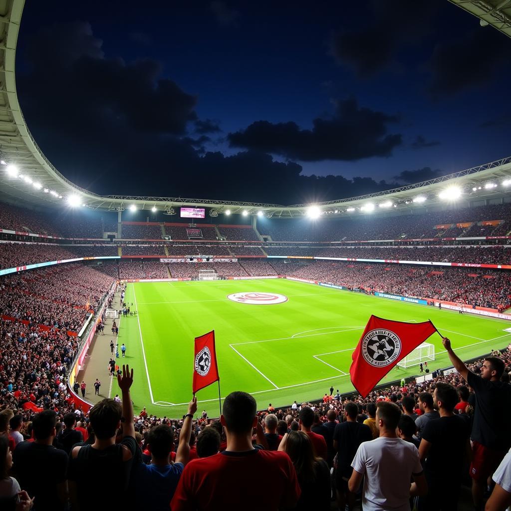 Vodafone Park buzzing with excitement during a Besiktas match