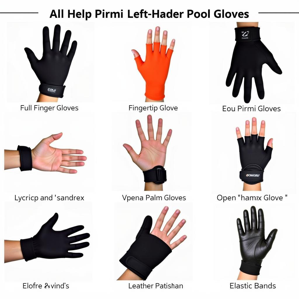 Different Types of Left Handed Pool Gloves