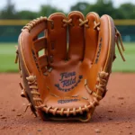 Lefty first baseman glove design