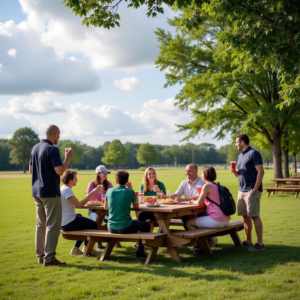 Community Gathering at Lemker Field