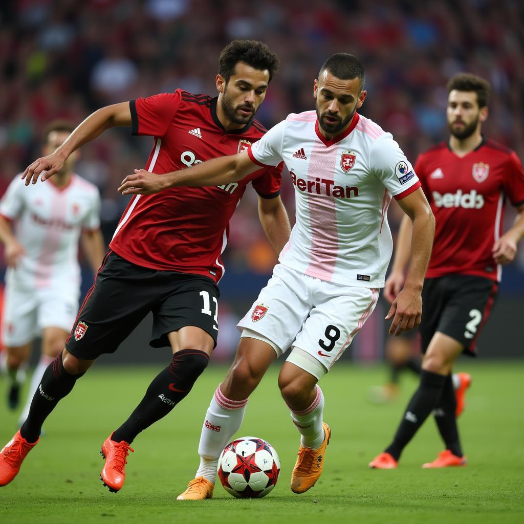 Lenny Magill controlling the midfield for Besiktas