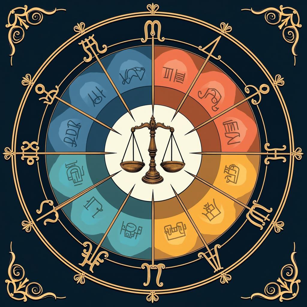 Zodiac compatibility chart for Libra