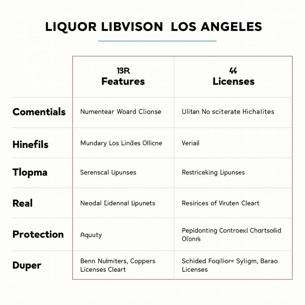 Types of Liquor Licenses in Los Angeles