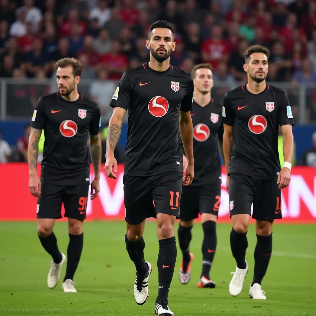 Besiktas players sporting LMT kits