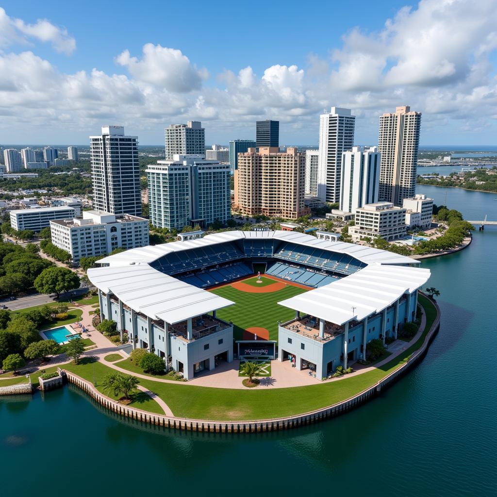 loanDepot park Aerial View