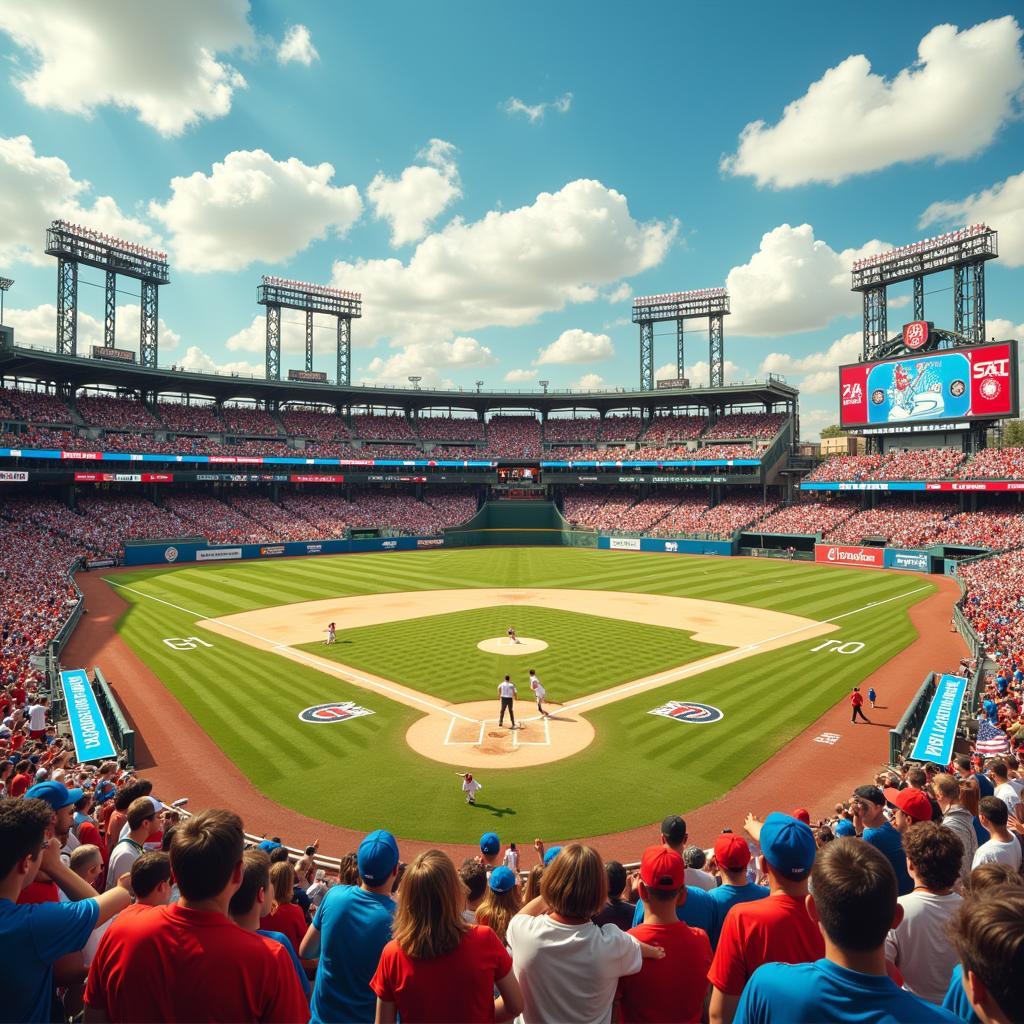 Local Baseball Game - A Thriving Community Gathering