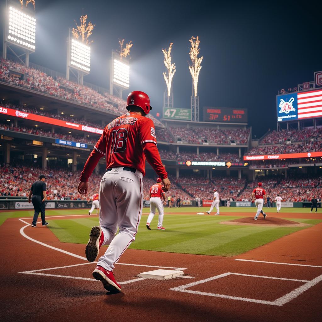 Angels Home Run Celebration