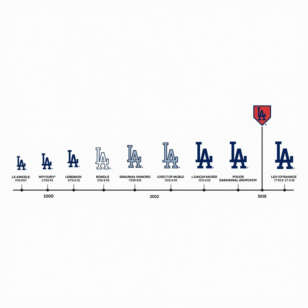 Los Angeles Dodgers logo history