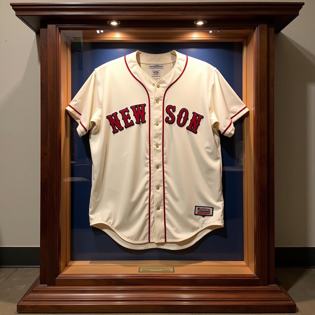 Lou Gehrig Game-Worn Jersey in Display Case