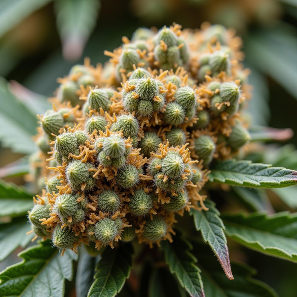 Close-up of Mac 31 cannabis buds