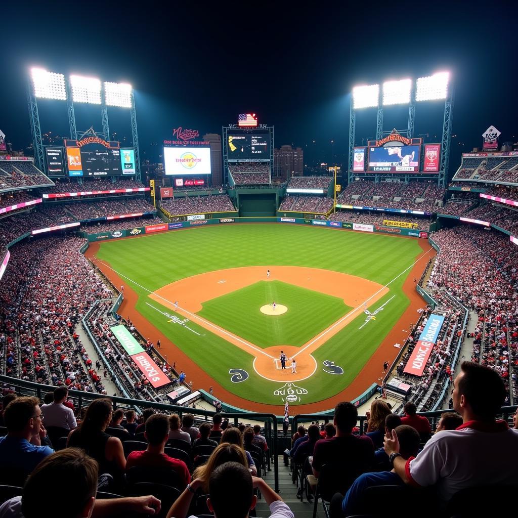 A Major League Baseball game in progress, showcasing the intensity and excitement of the sport