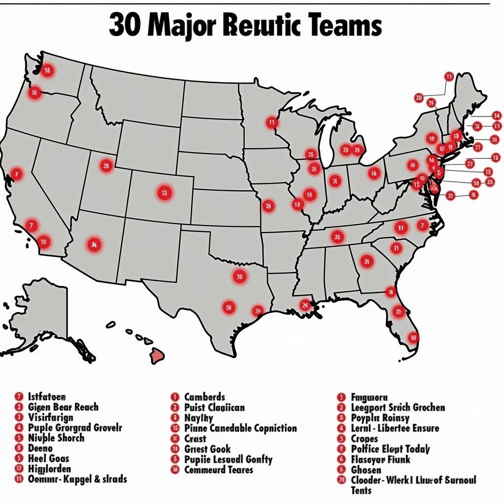 Map of MLB Teams