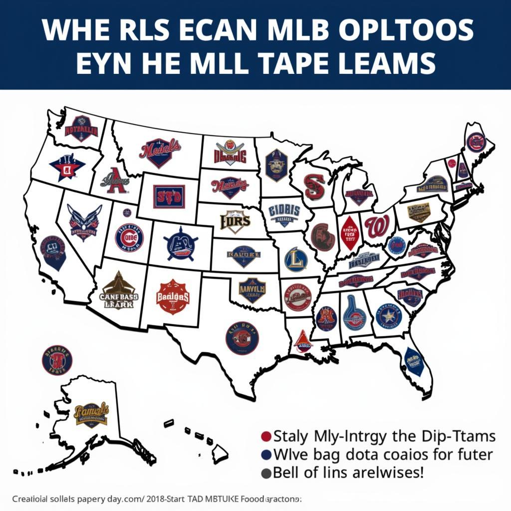 Major League Baseball Teams Map