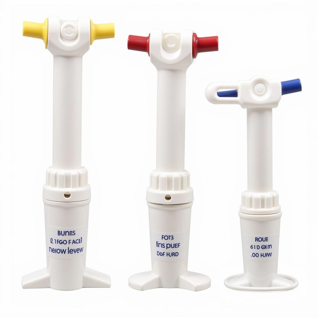 Different types of manual balloon pumps