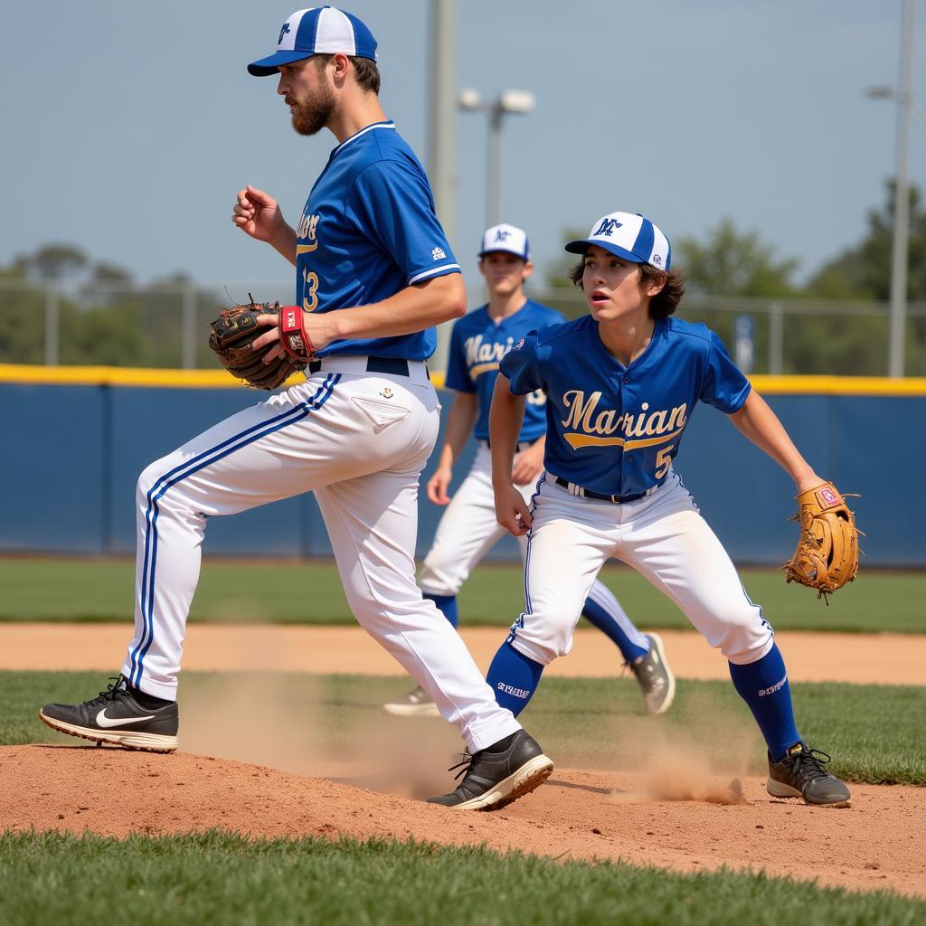 Marian Knights Baseball Infield