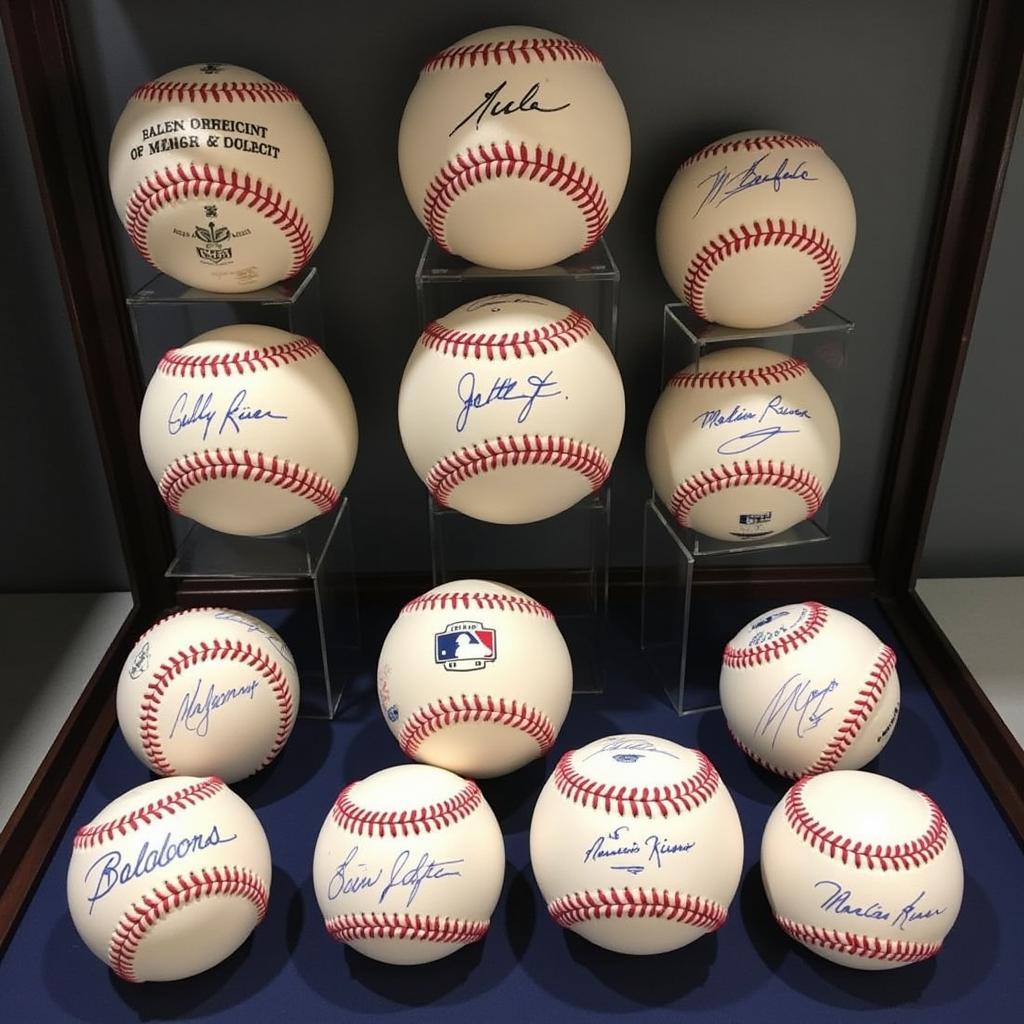 A Collection of Mariano Rivera Autographed Baseballs