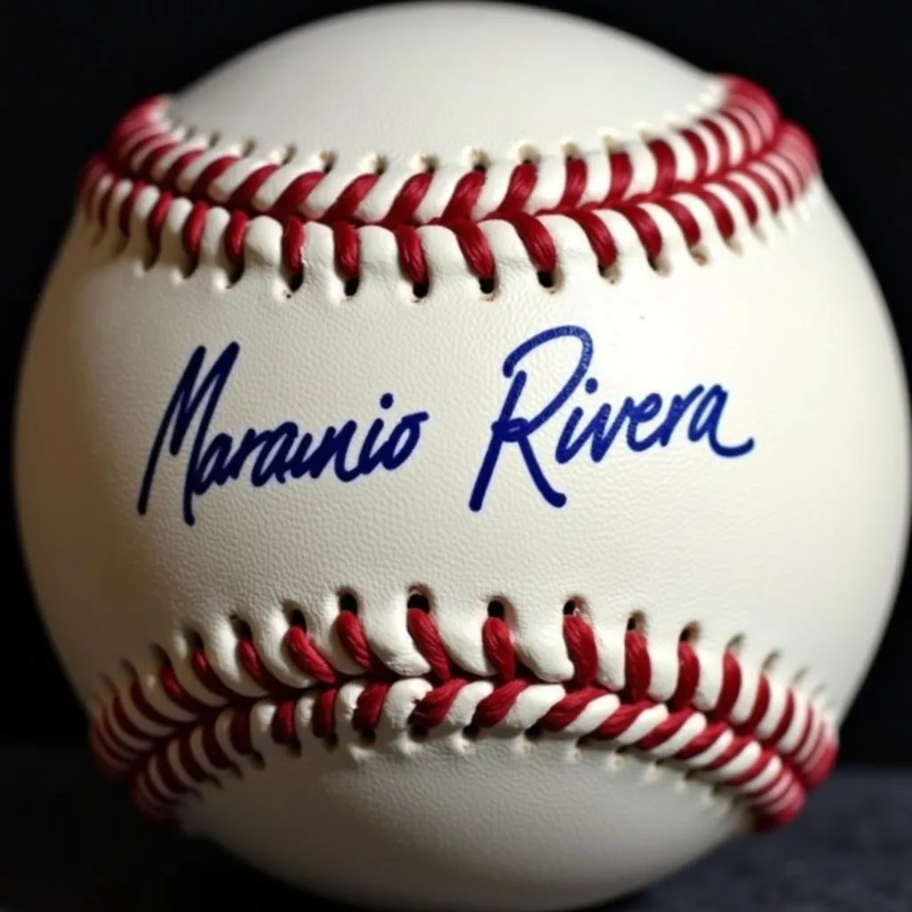 Mariano Rivera autographed baseball