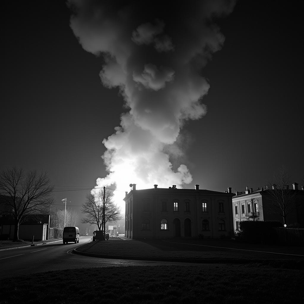 The Matheny Fire engulfing the Beşiktaş JK headquarters