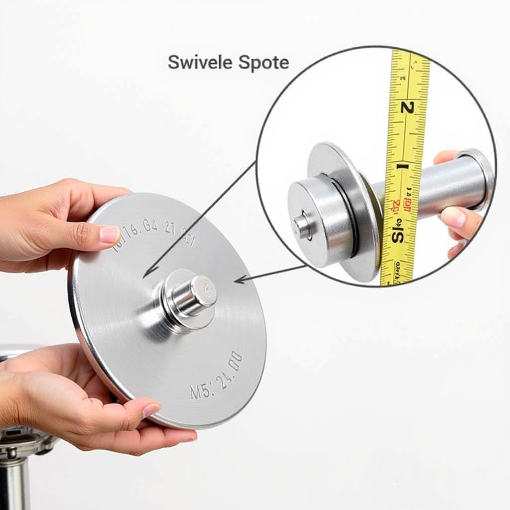 Accurately Measuring a Bar Stool Swivel Plate