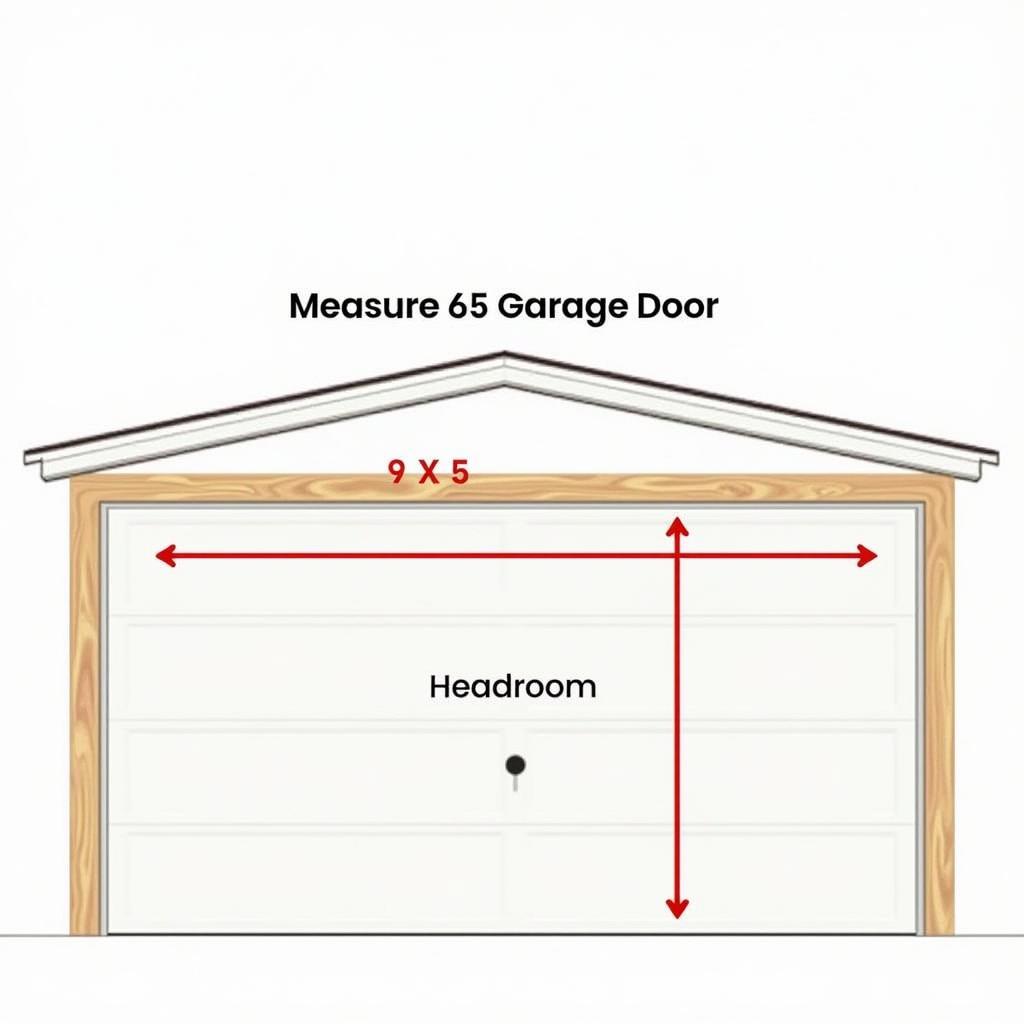 Measuring a garage door opening