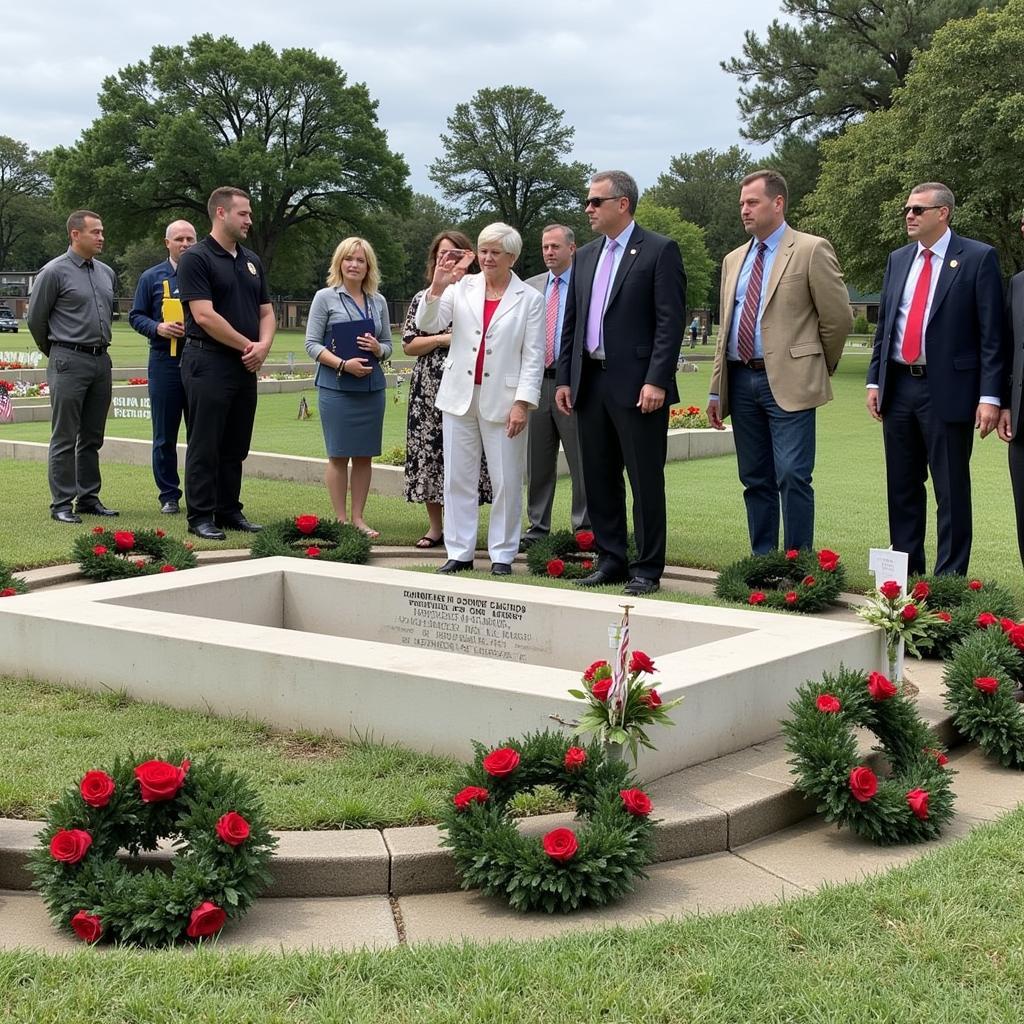 Memorial Day Ceremony at Houston National Cemetery