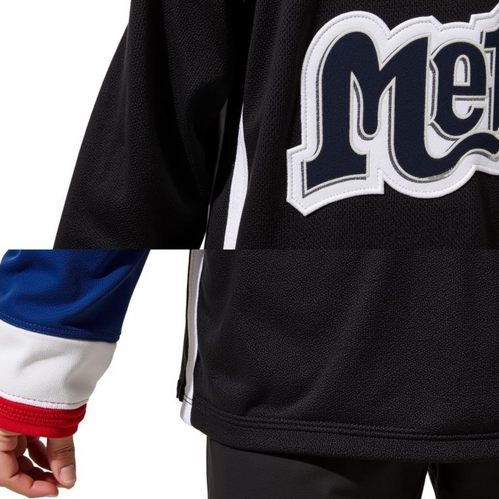 Close-Up View of the Metropolitans Jersey Design