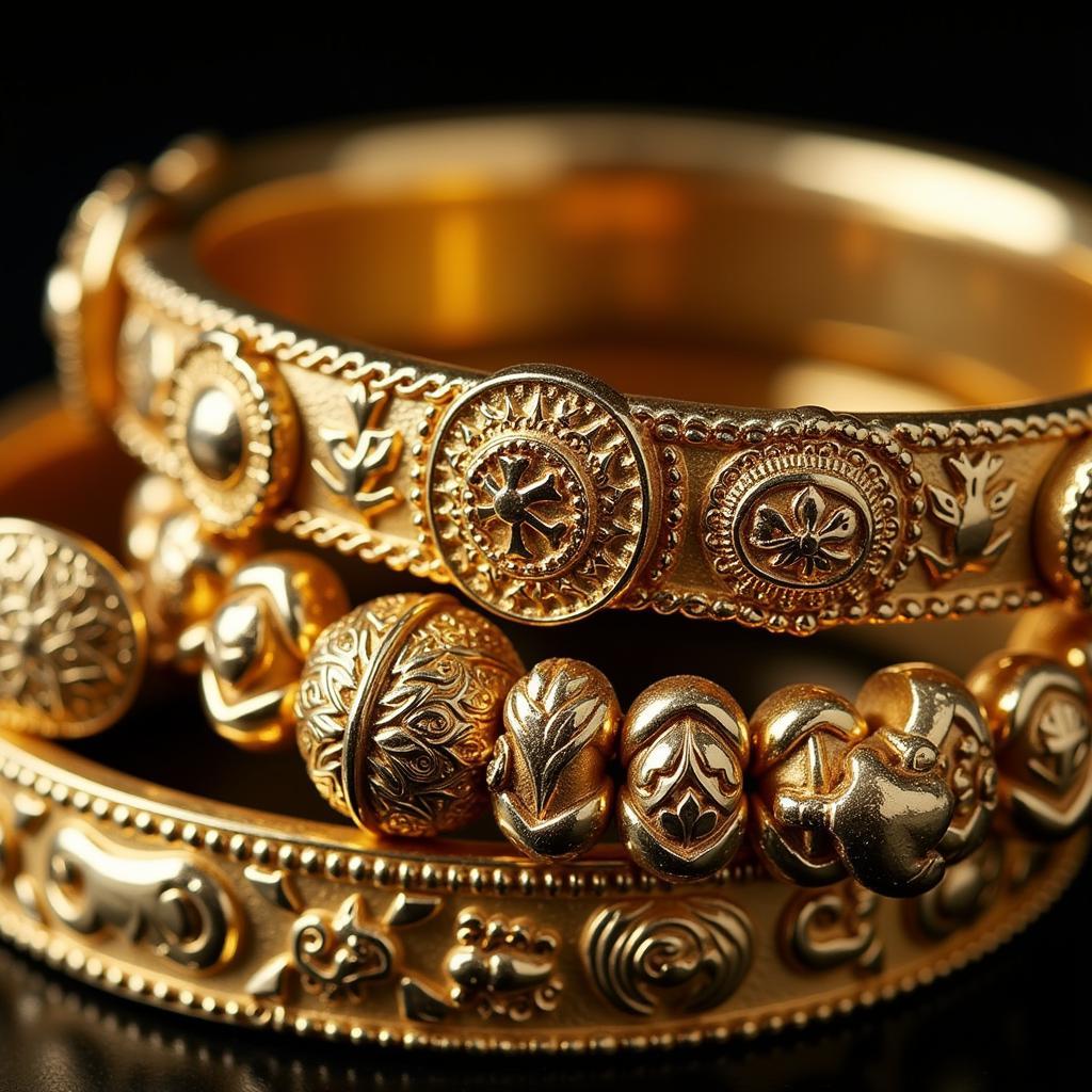 Intricate Designs of Mexican Gold Bracelets