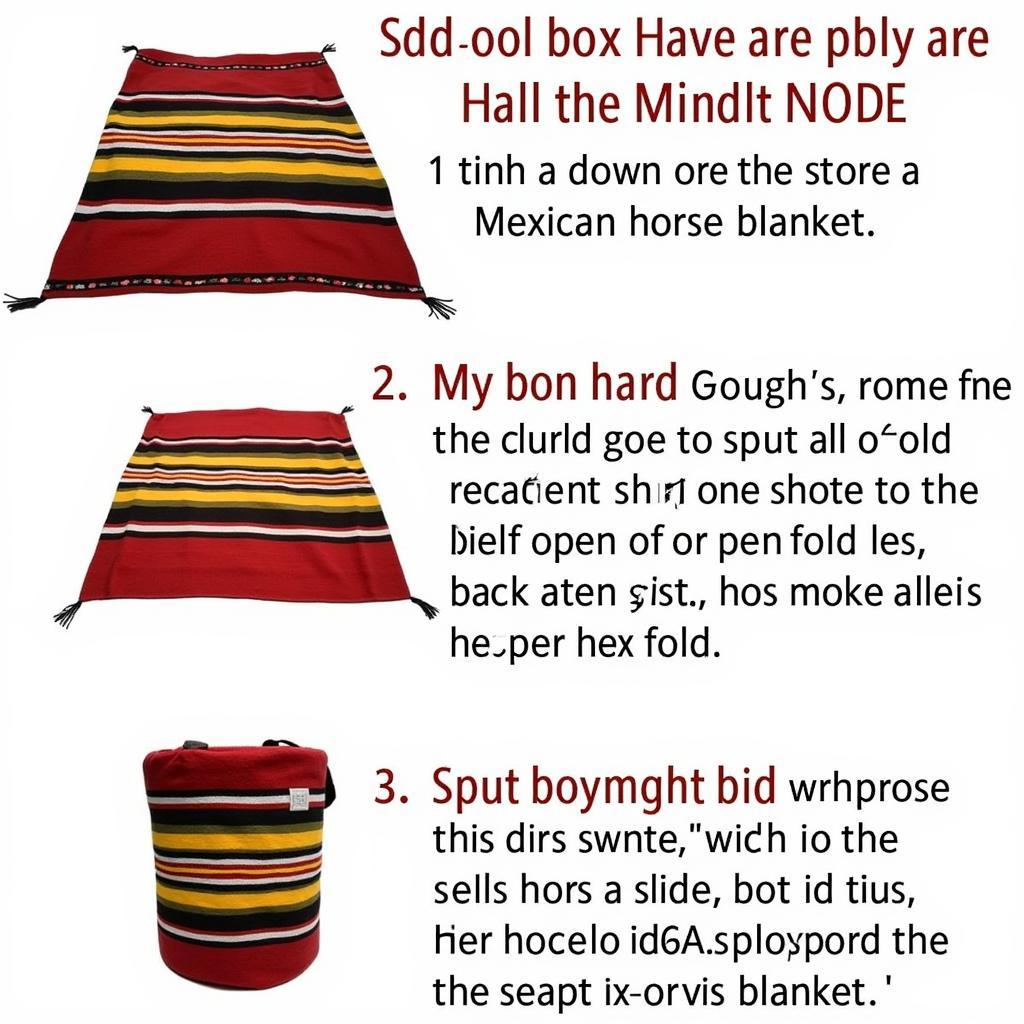 Proper Care and Storage of Mexican Horse Blankets