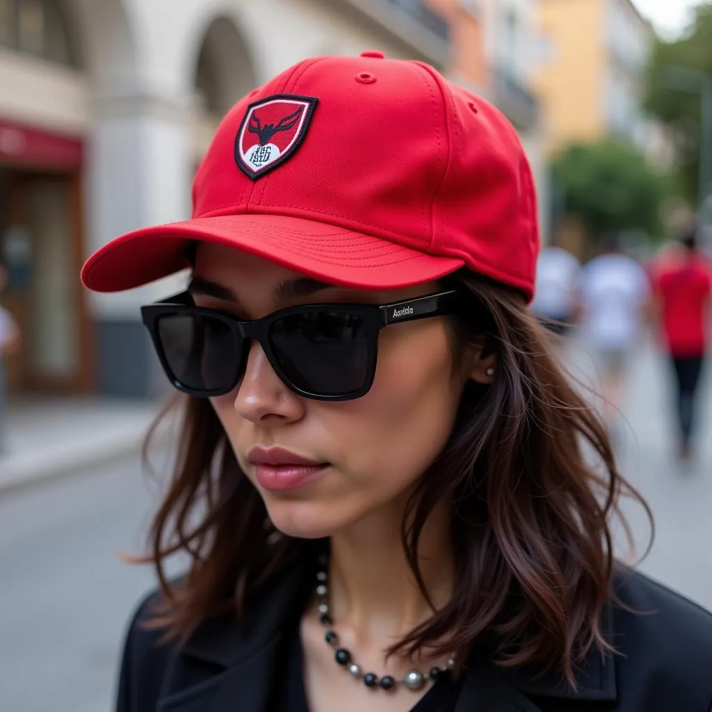 Mexico City Red Devils Hat worn with street style clothing