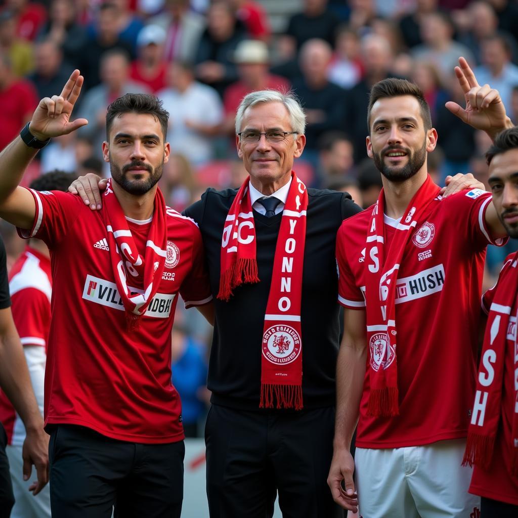 Michael Heilman Interacting with Beşiktaş Fans