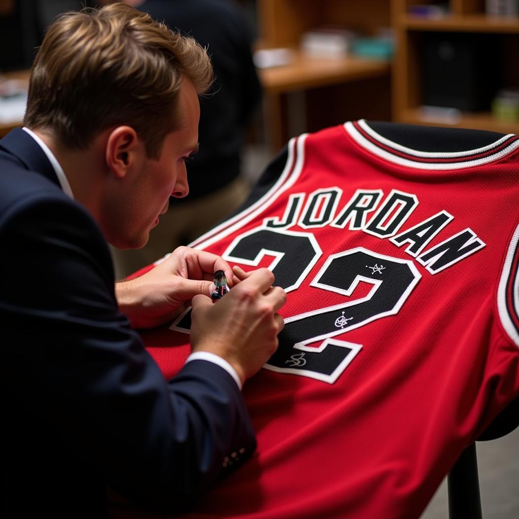 Michael Jordan Autographed Jersey Authentication