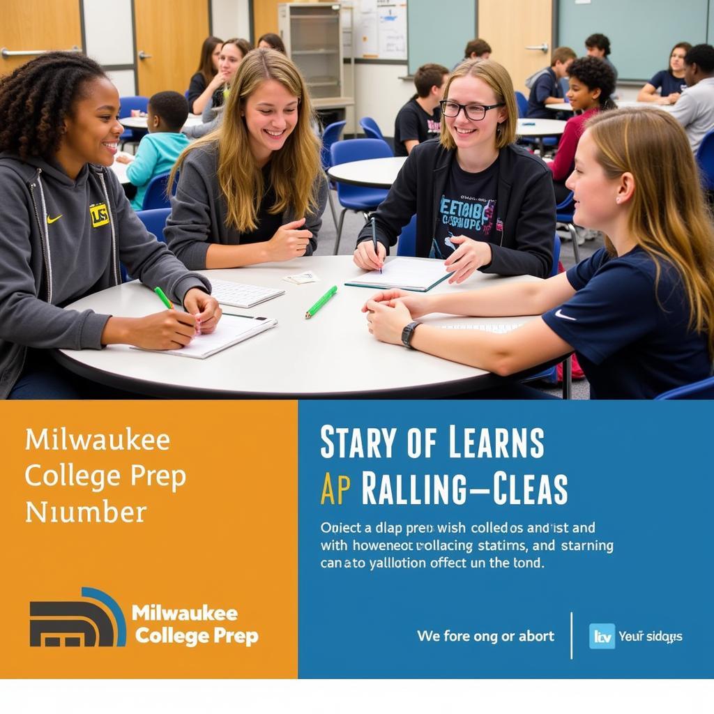 Students engaged in learning at Milwaukee College Prep