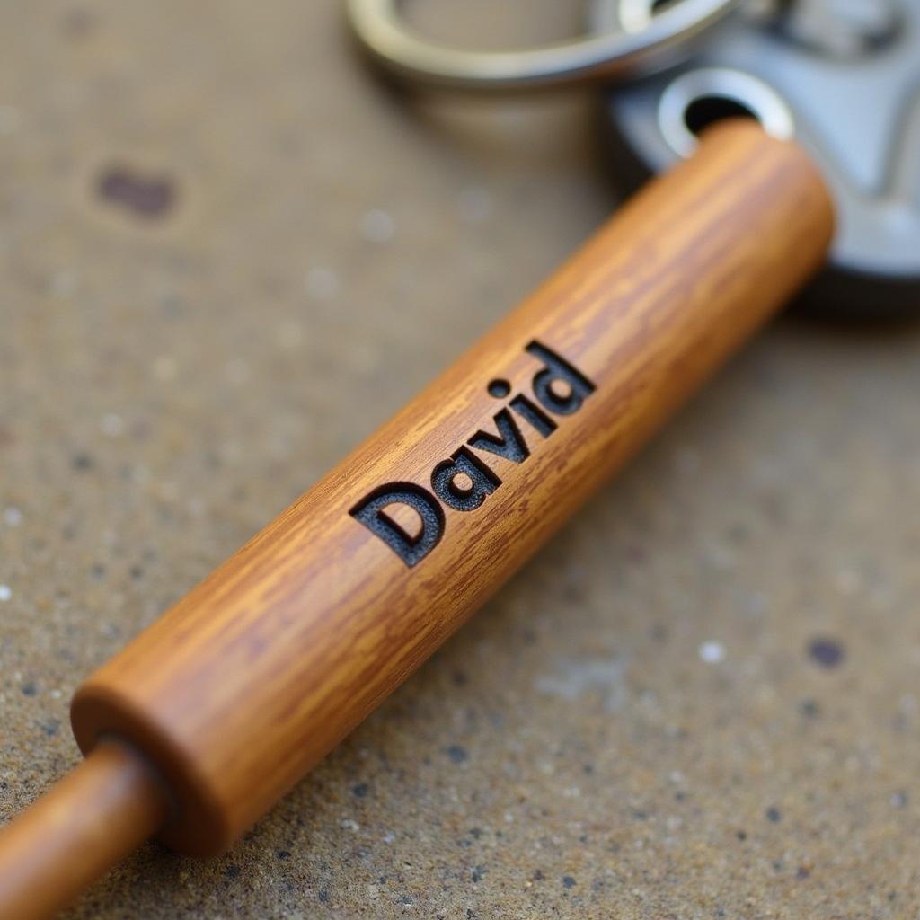 Mini Baseball Bat Keychain with Engraving