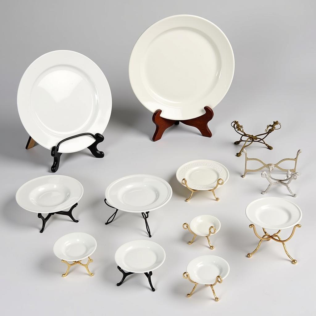 Variety of Miniature Plate Stands