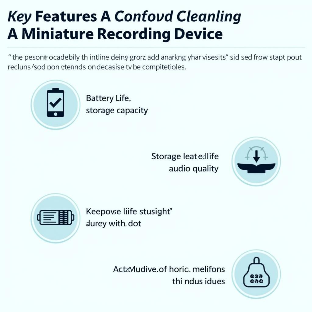 Essential Features of Miniature Recording Devices