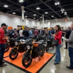 New Model Display at Minneapolis Motorcycle Show