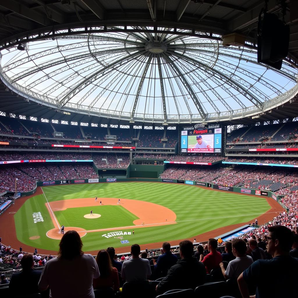 Minnesota Twins playing in the Metrodome